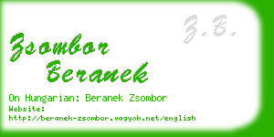 zsombor beranek business card